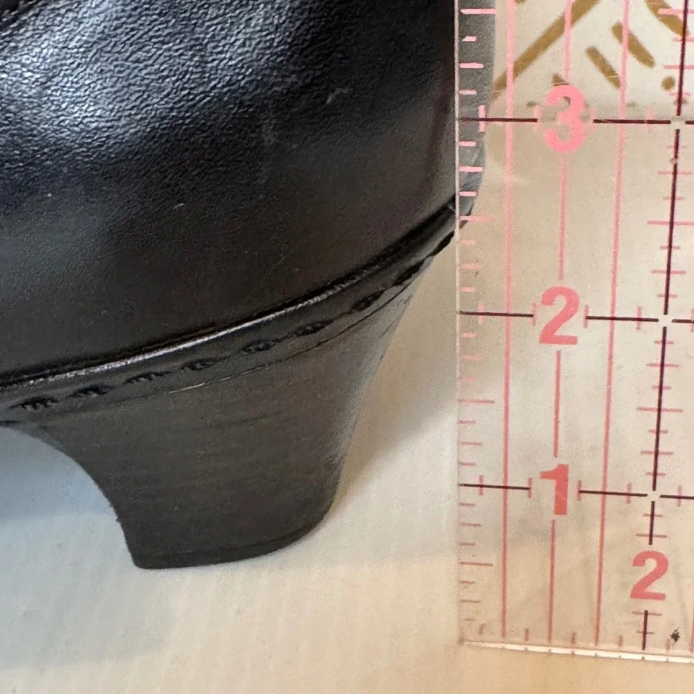 Cobb Hill Mary Jane Heels Black Leather Size 9.5 Dark Academia Goth Whimsigoth - Picture 9 of 10